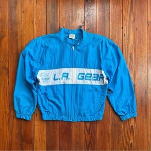 Vintage 80s L.A. Gear nylon windbreaker zip jacket Medium